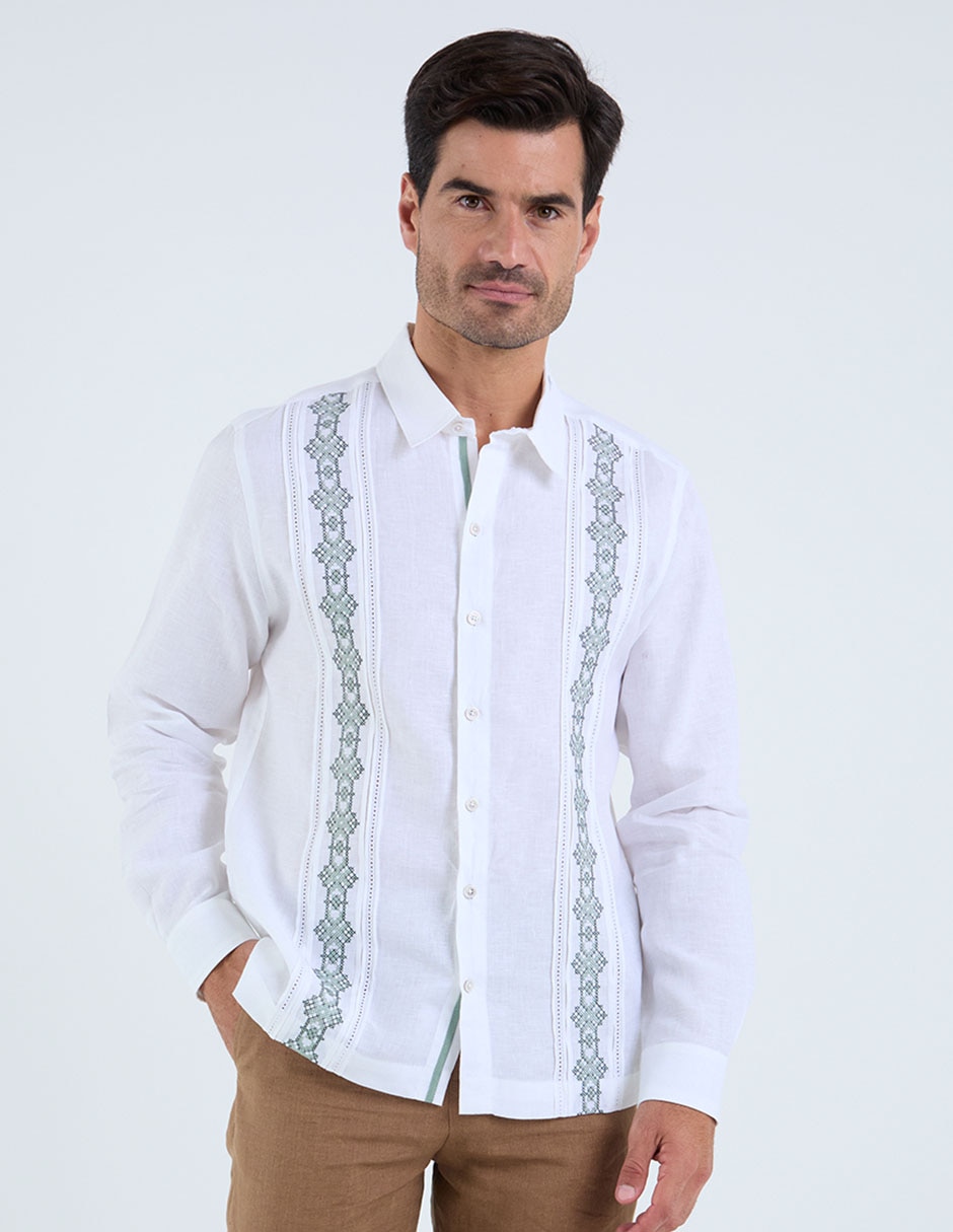 Guayabera manga larga para hombre Guayabera manga larga para hombre