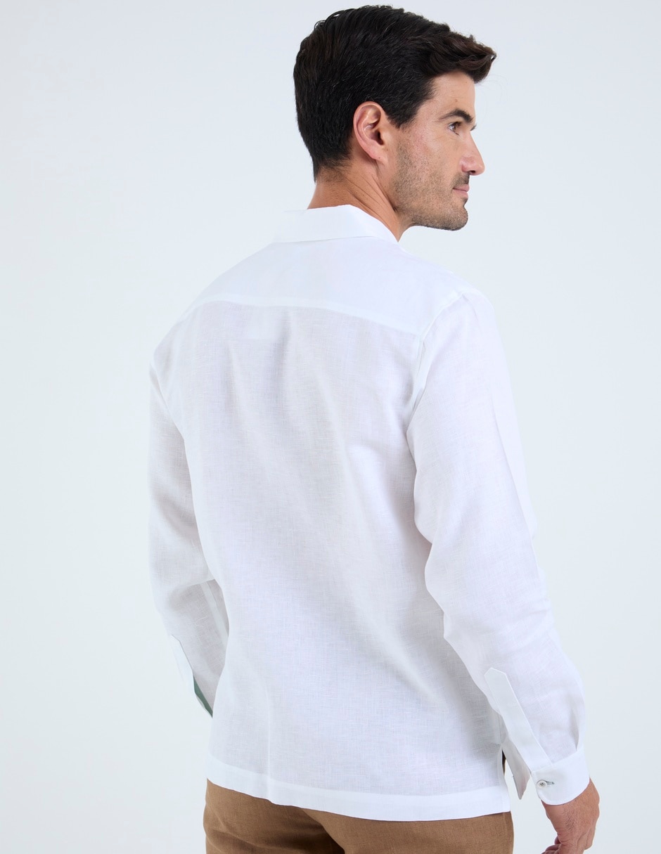 Guayabera manga larga para hombre 9