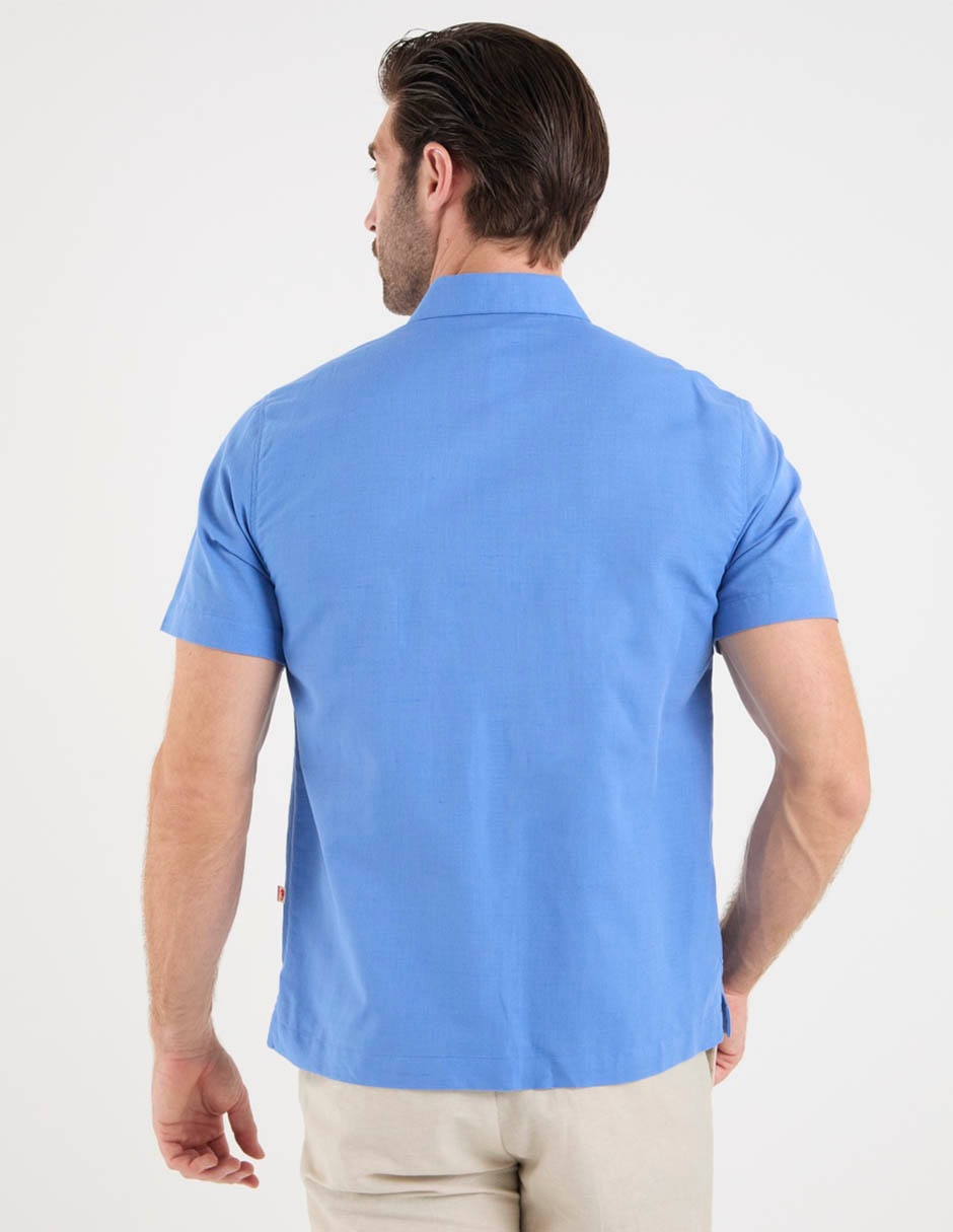 Guayabera manga corta para hombre 6