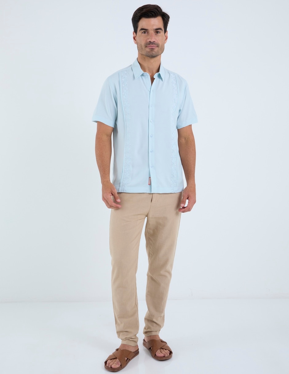 Guayabera manga corta para hombre 3