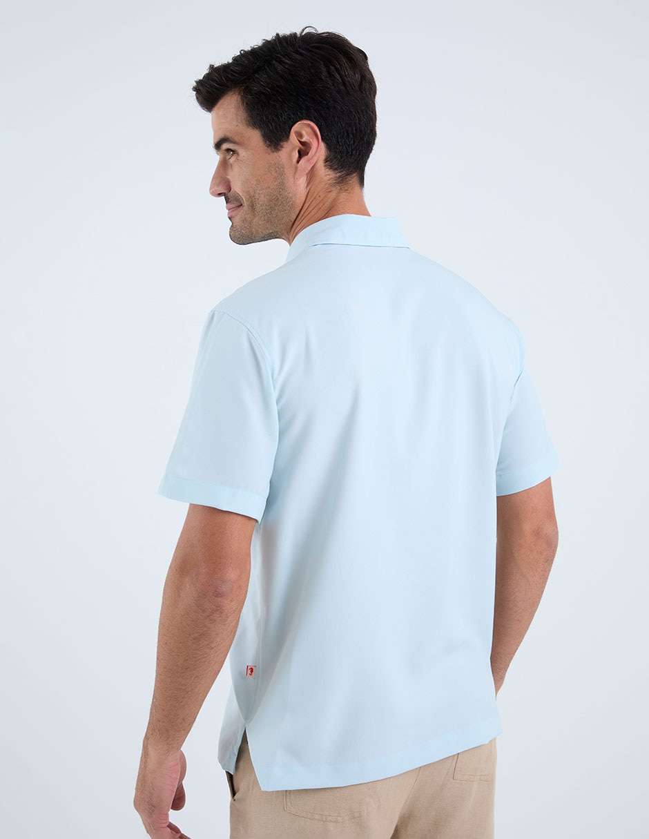 Guayabera manga corta para hombre 6