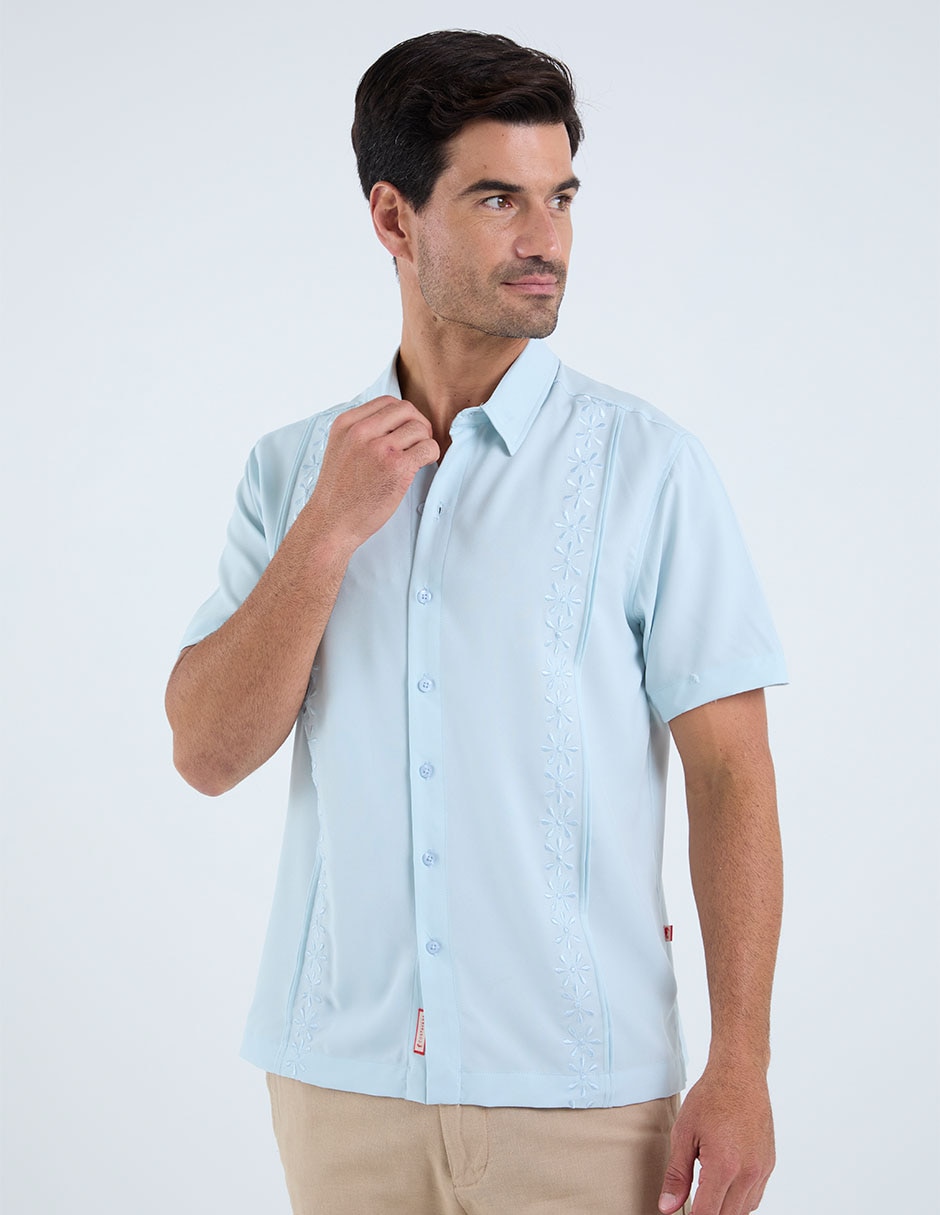 Guayabera manga corta para hombre