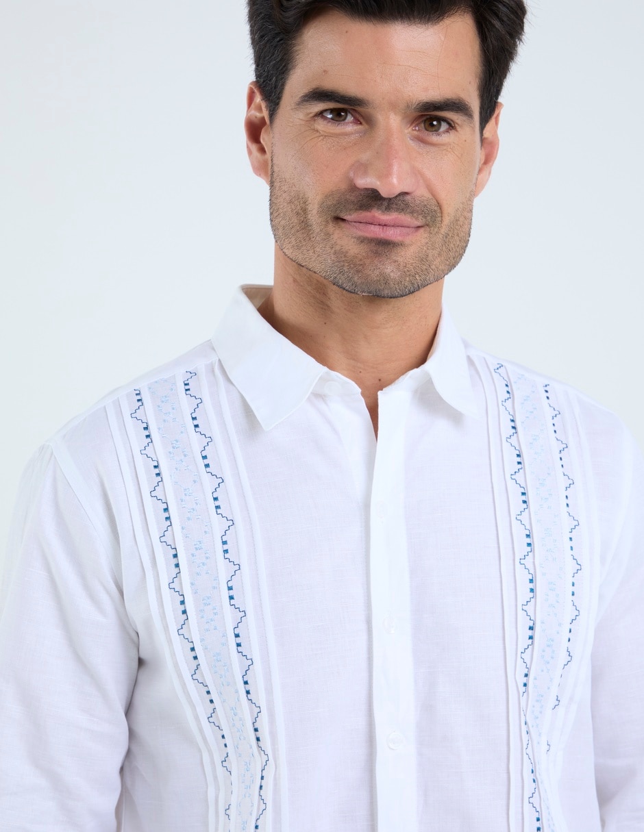 Guayabera manga larga Costavana para hombre
