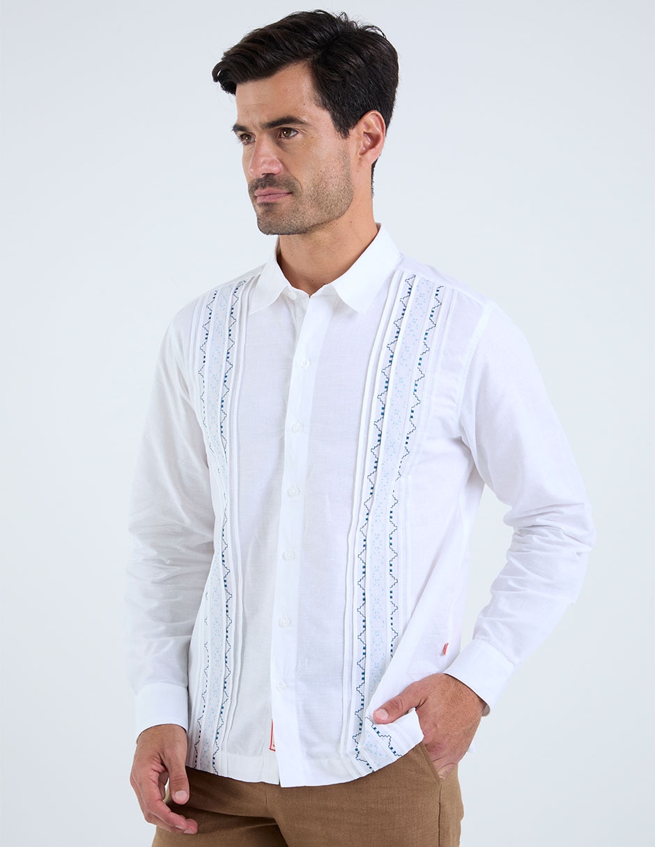 Guayabera manga larga para hombre Guayabera manga larga para hombre