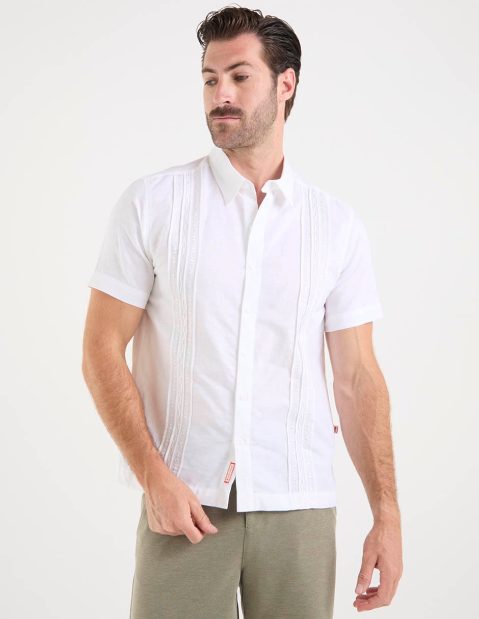 Guayabera manga corta para hombre 2