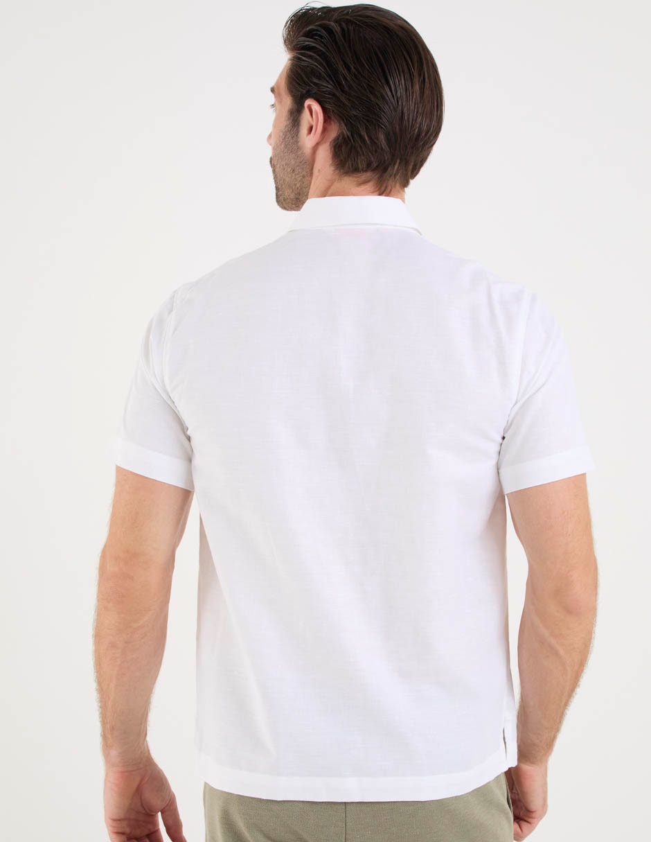 Guayabera manga corta para hombre 6