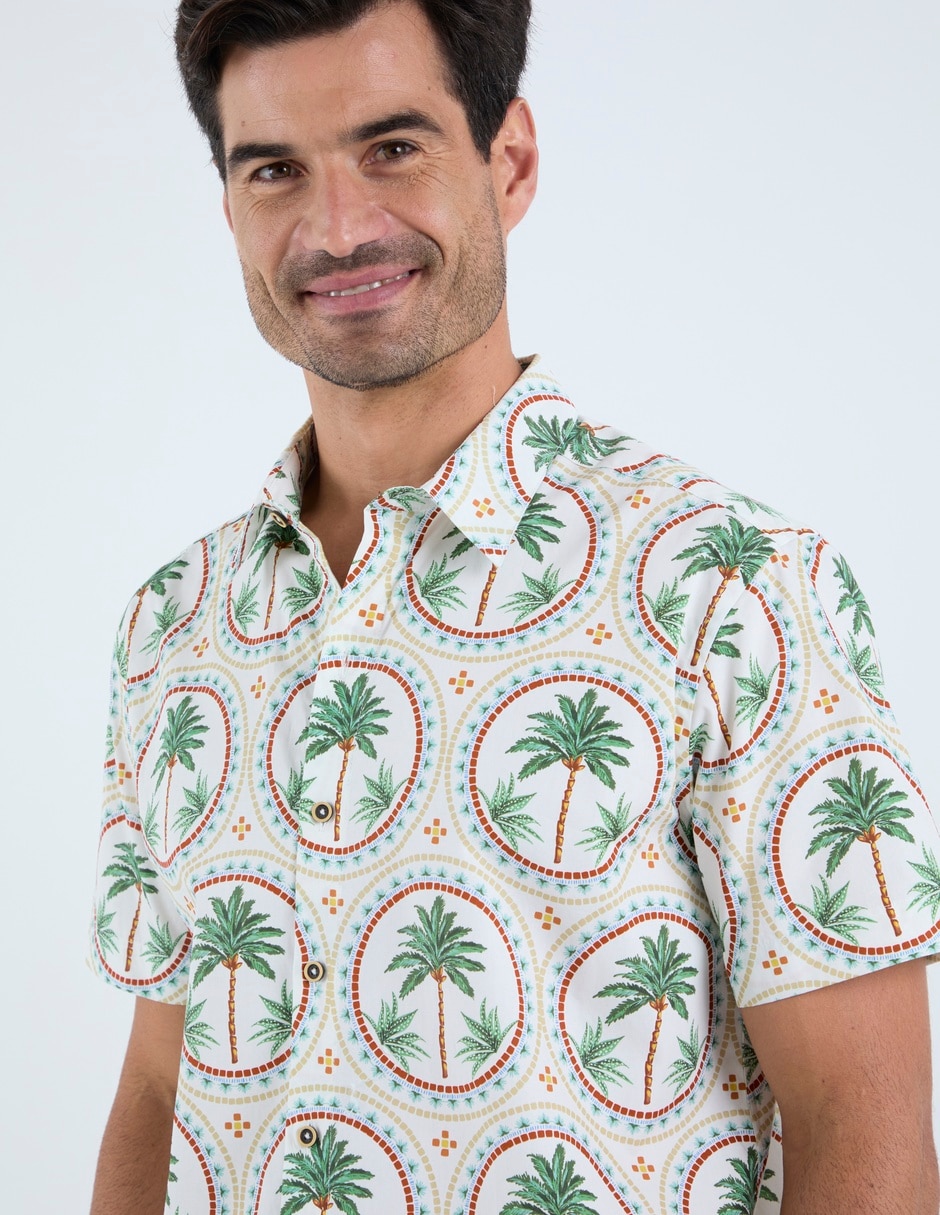 Camisa casual costavana manga corta para hombre