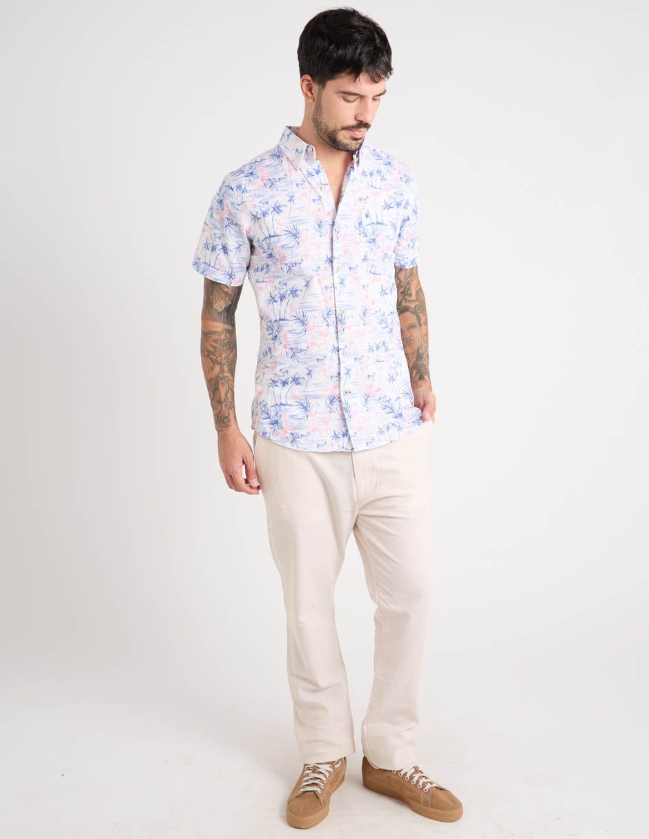 Pantalón slim de lino para hombre 2