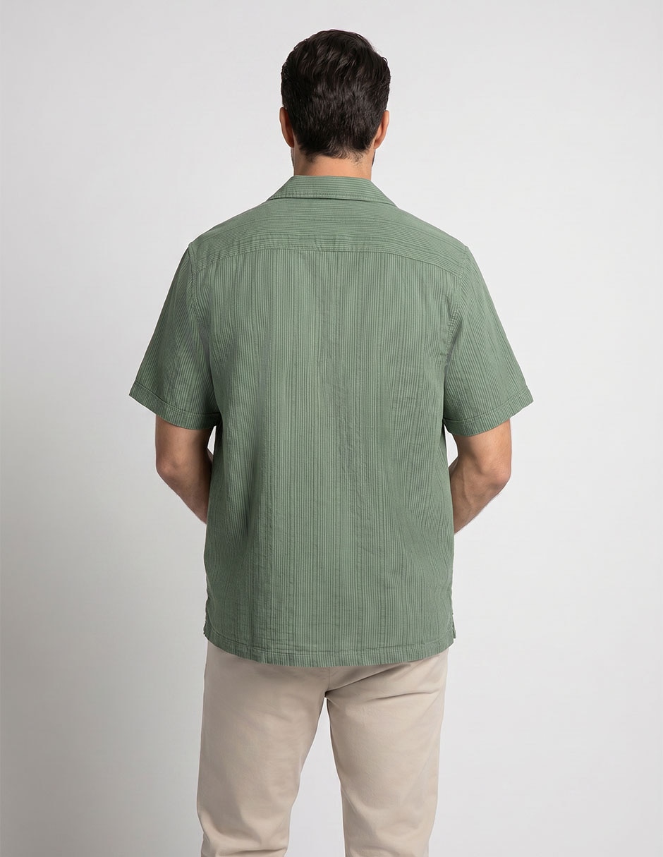 Camisa/Sobrecamisa Casual Dockers De Algodón Manga Corta Para Hombre