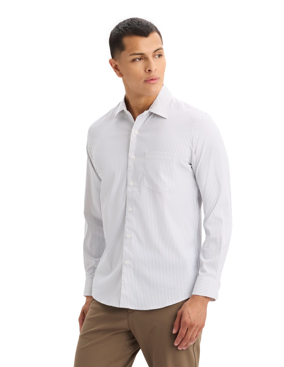 Camisa casual Dockers manga larga para hombre