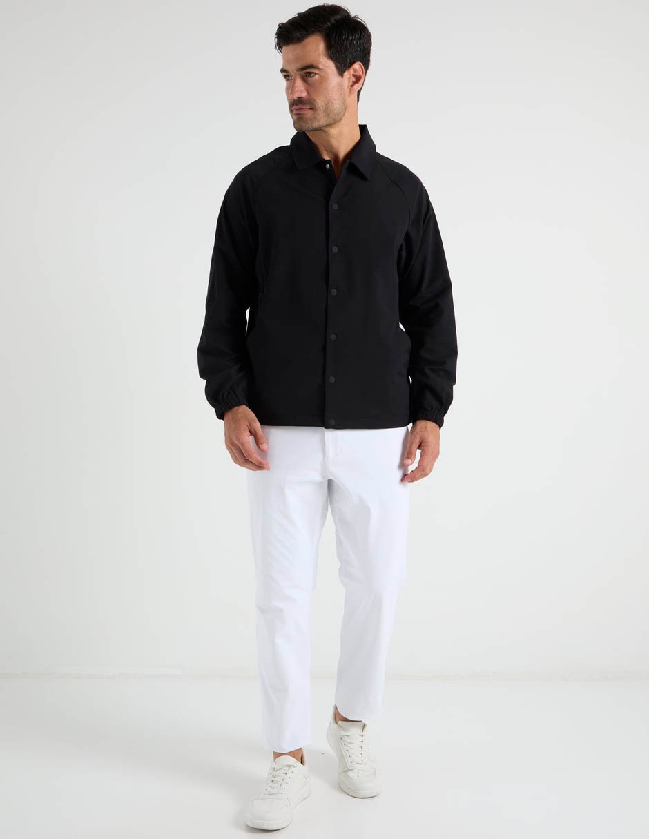Camisa casual manga larga para hombre 4
