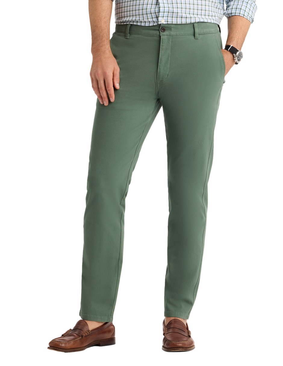 Pantalón chino slim de algodón para hombre Pantalón chino slim de algodón para hombre