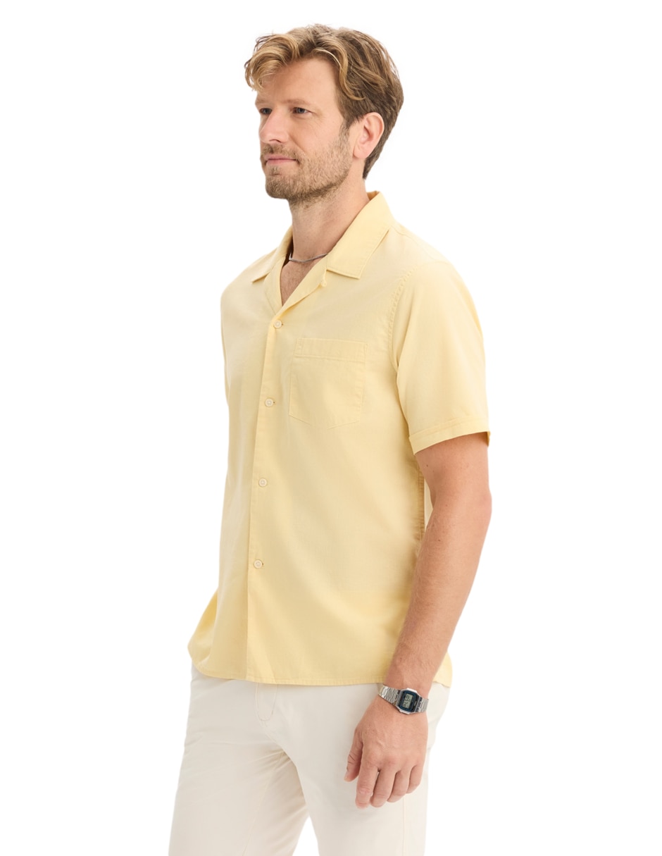 Camisa casual Dockers de algodón manga corta para hombre