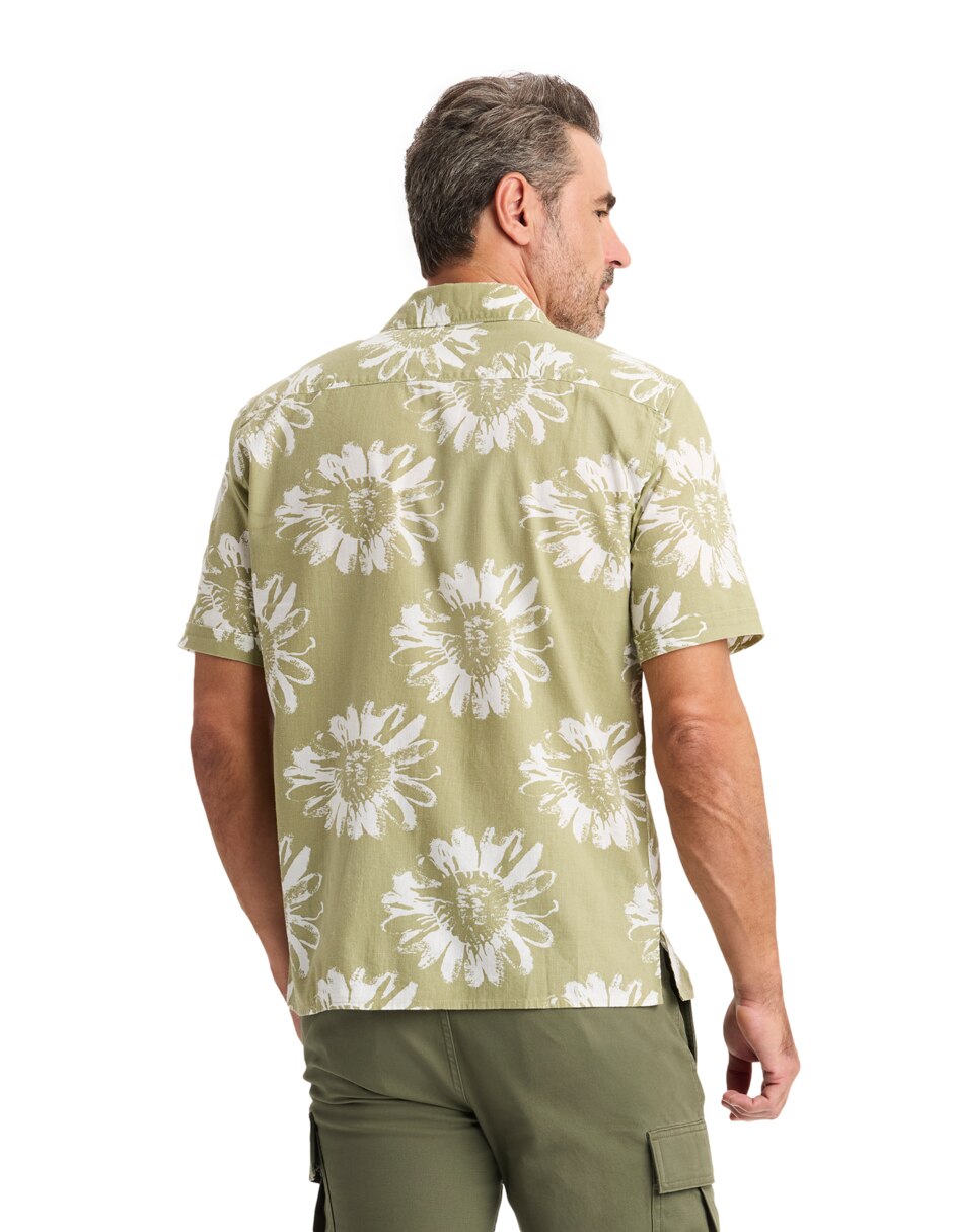 Camisa casual Dockers de algodón manga corta para hombre