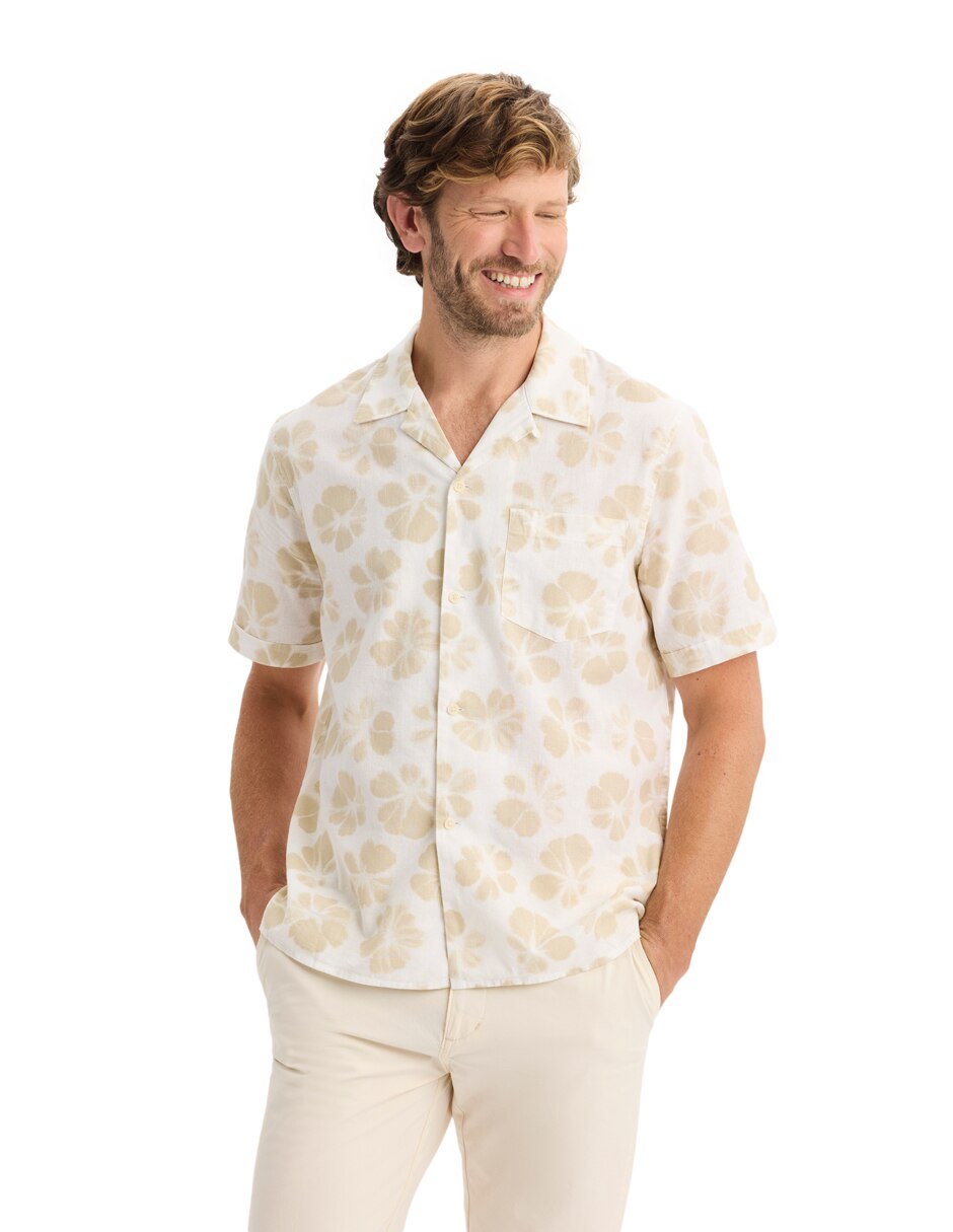 Camisa casual Dockers de algodón manga corta para hombre