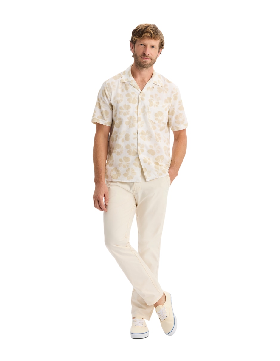 Camisa casual Dockers de algodón manga corta para hombre