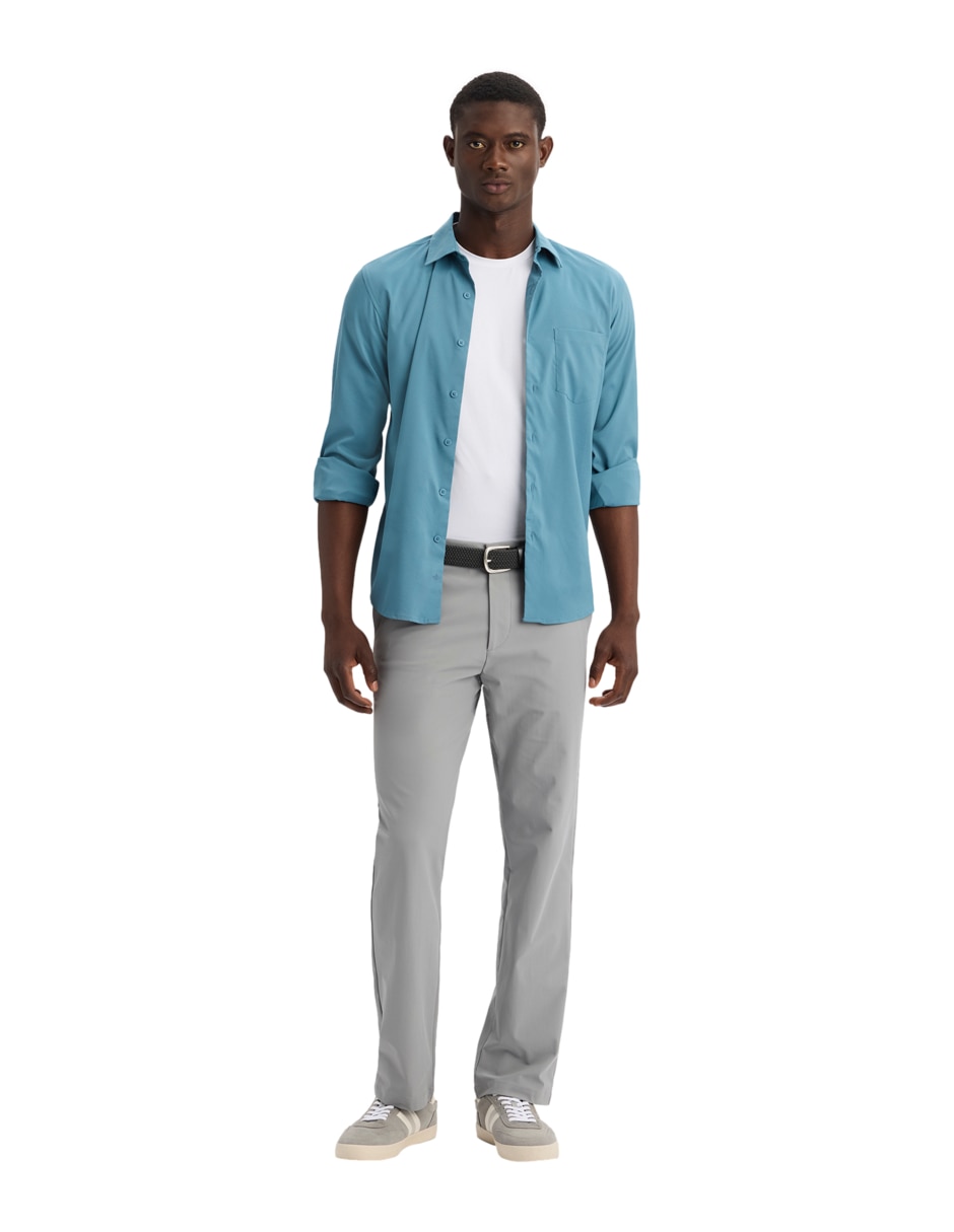 Camisa casual de algodón manga larga para hombre 5