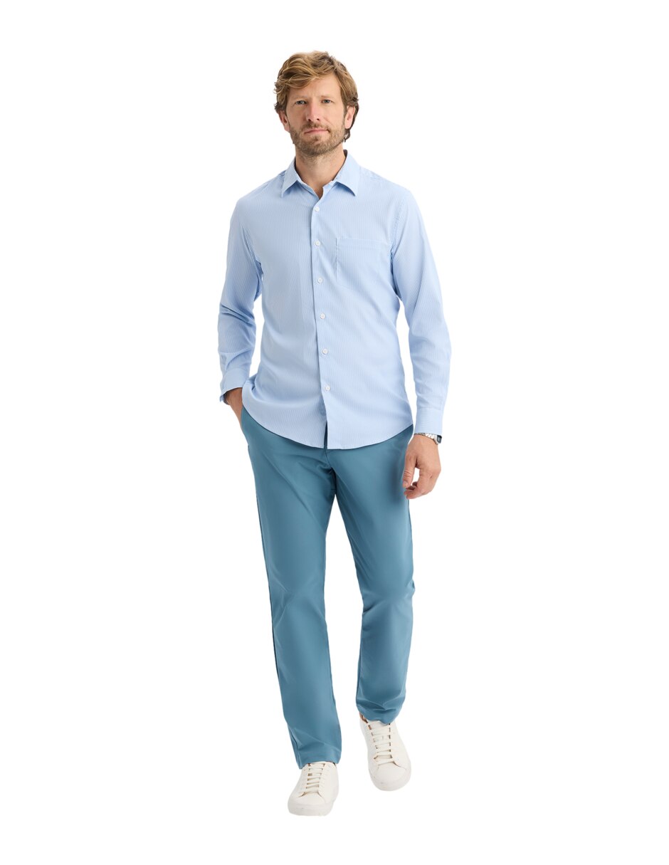 Camisa casual Dockers de manga larga para hombre