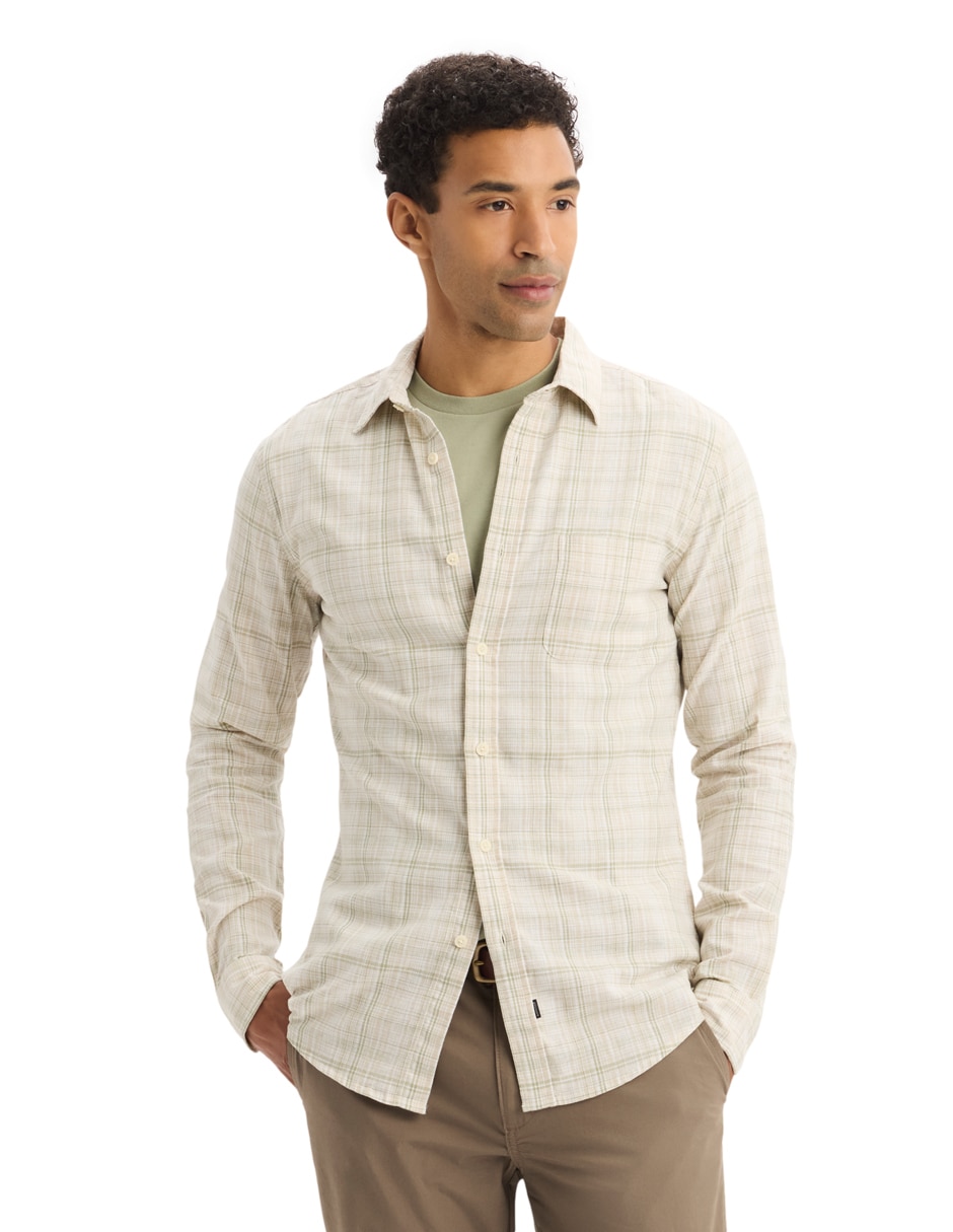 Camisa casual manga larga para hombre Camisa casual manga larga para hombre