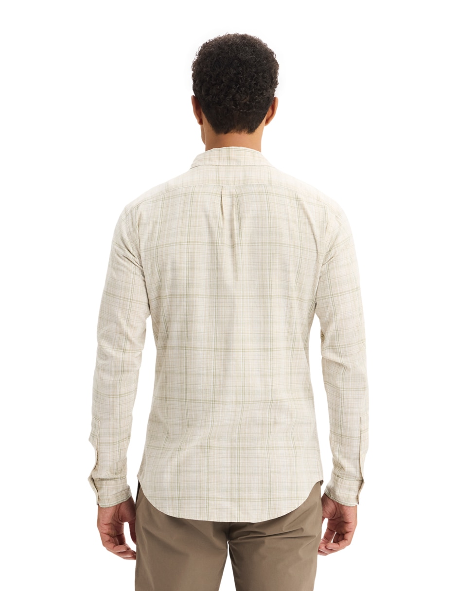 Camisa casual Dockers manga larga para hombre