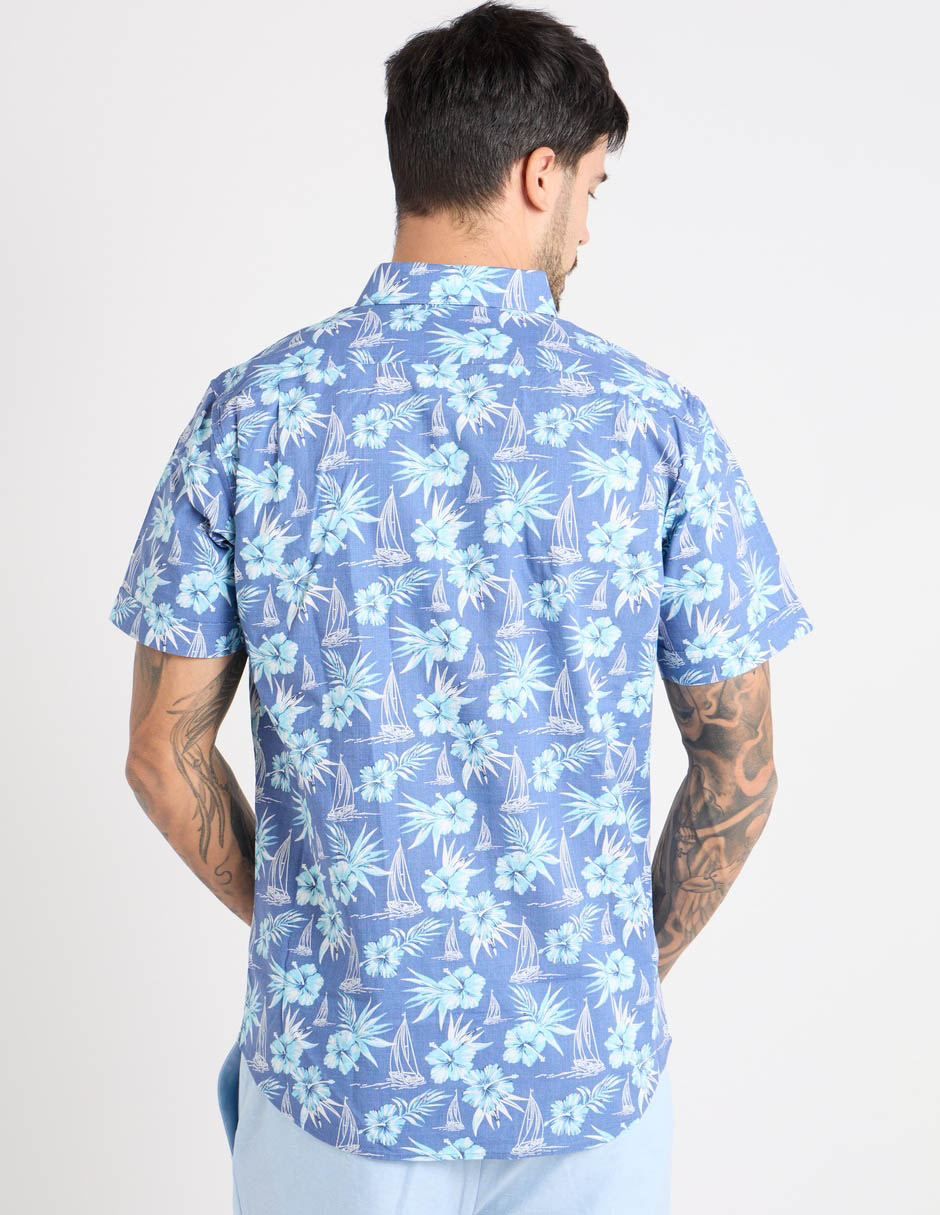 Camisa casual de algodón manga corta para hombre 2