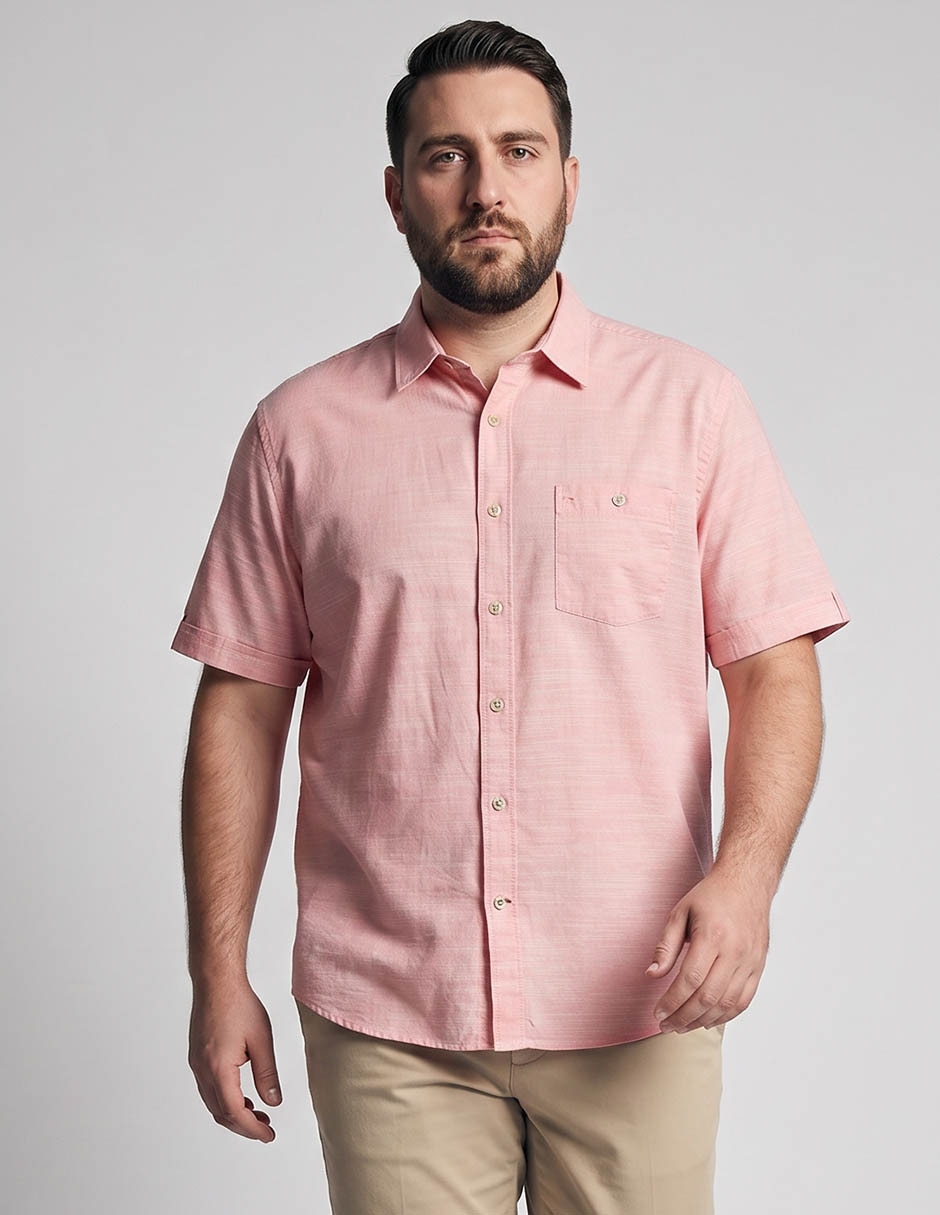 Camisa casual de algodón manga corta para hombre Camisa casual de algodón manga corta para hombre