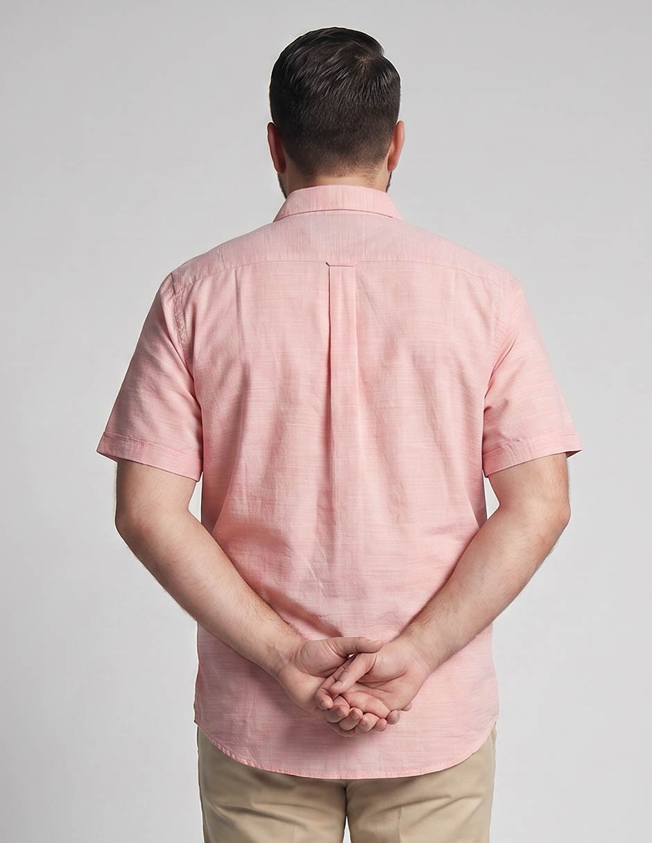 Camisa casual de algodón manga corta para hombre 2