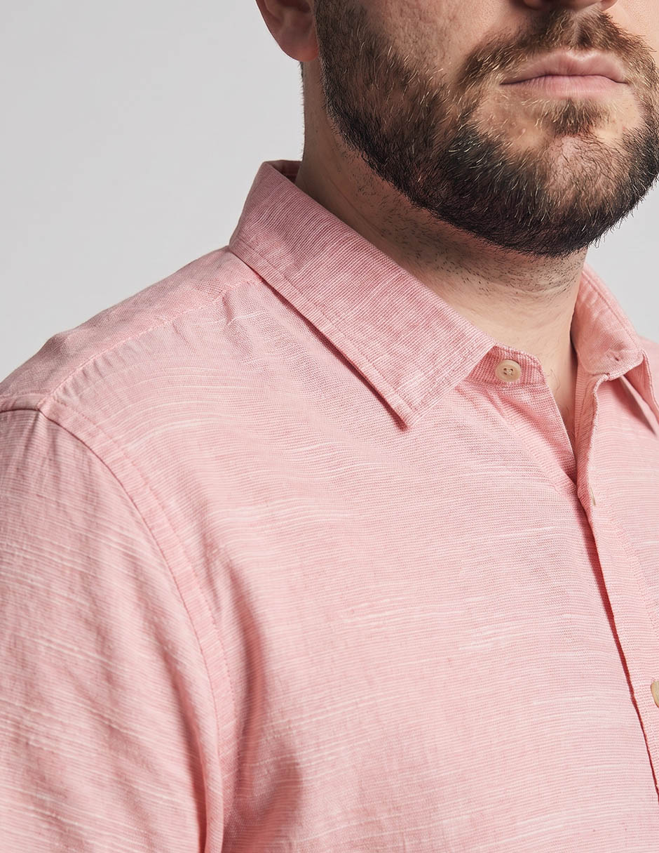 Camisa casual de algodón manga corta para hombre 3