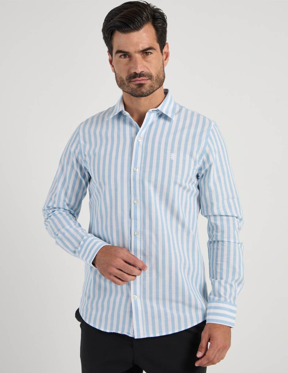 Camisa de algodón manga larga para hombre Camisa de algodón manga larga para hombre