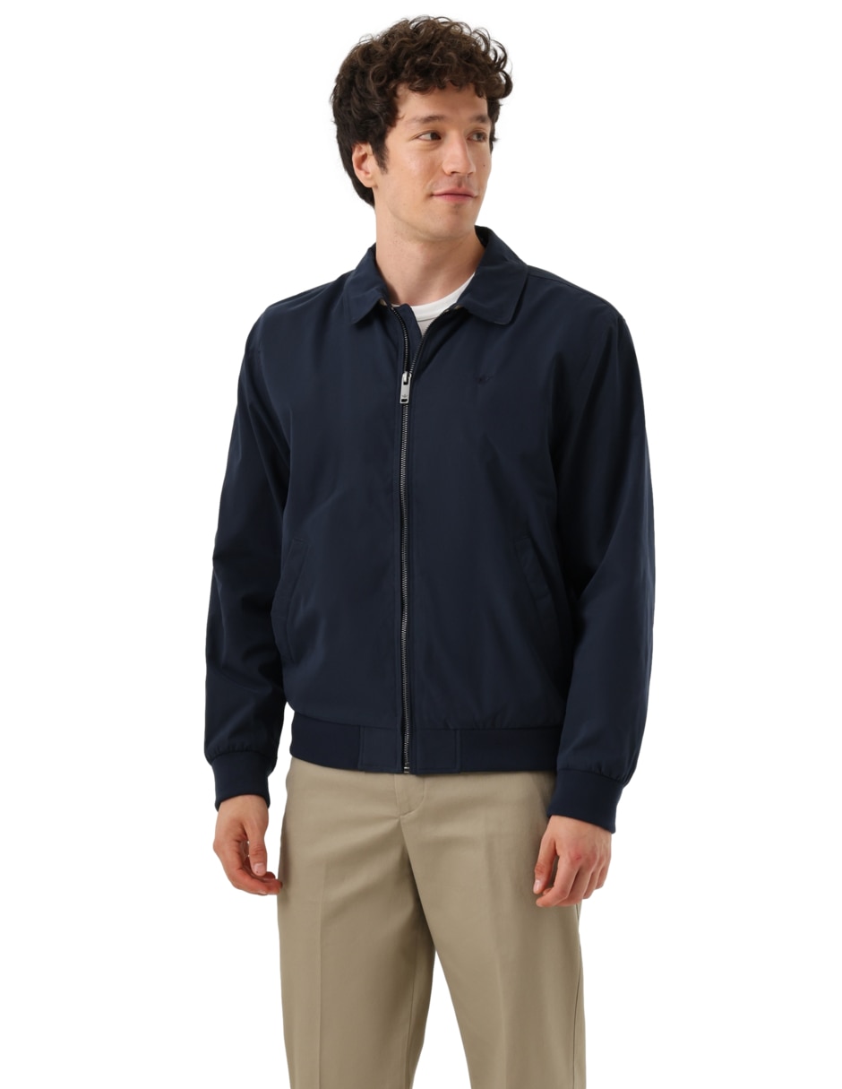 Chamarra casual con bolsillos para hombre
