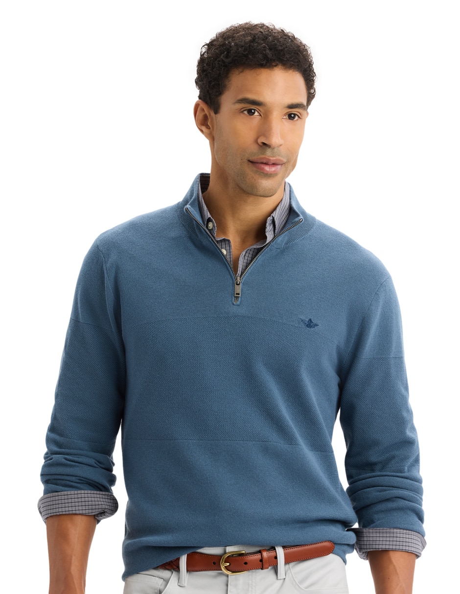 Suéter Dockers cuello con cierre para hombre