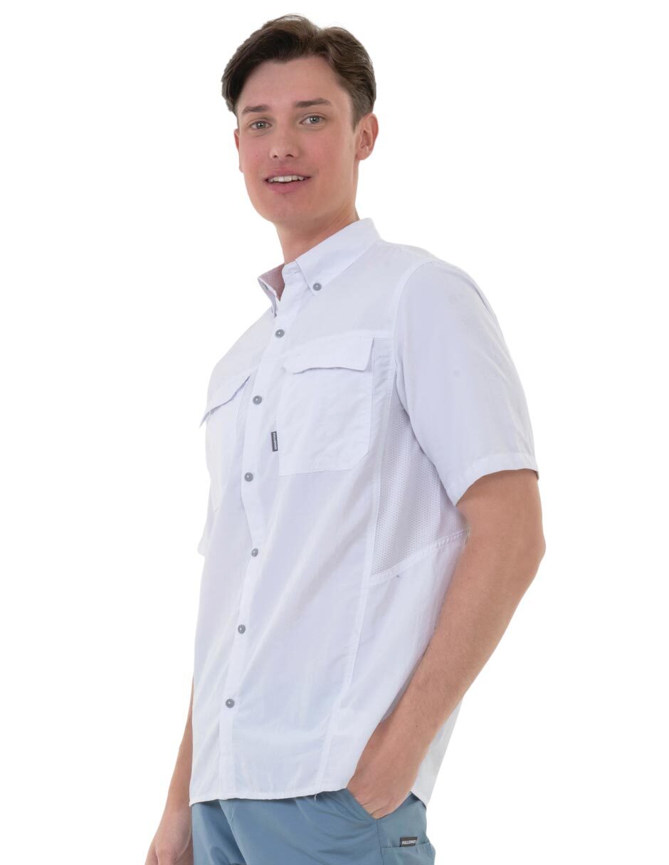 Camisa casual manga corta para hombre