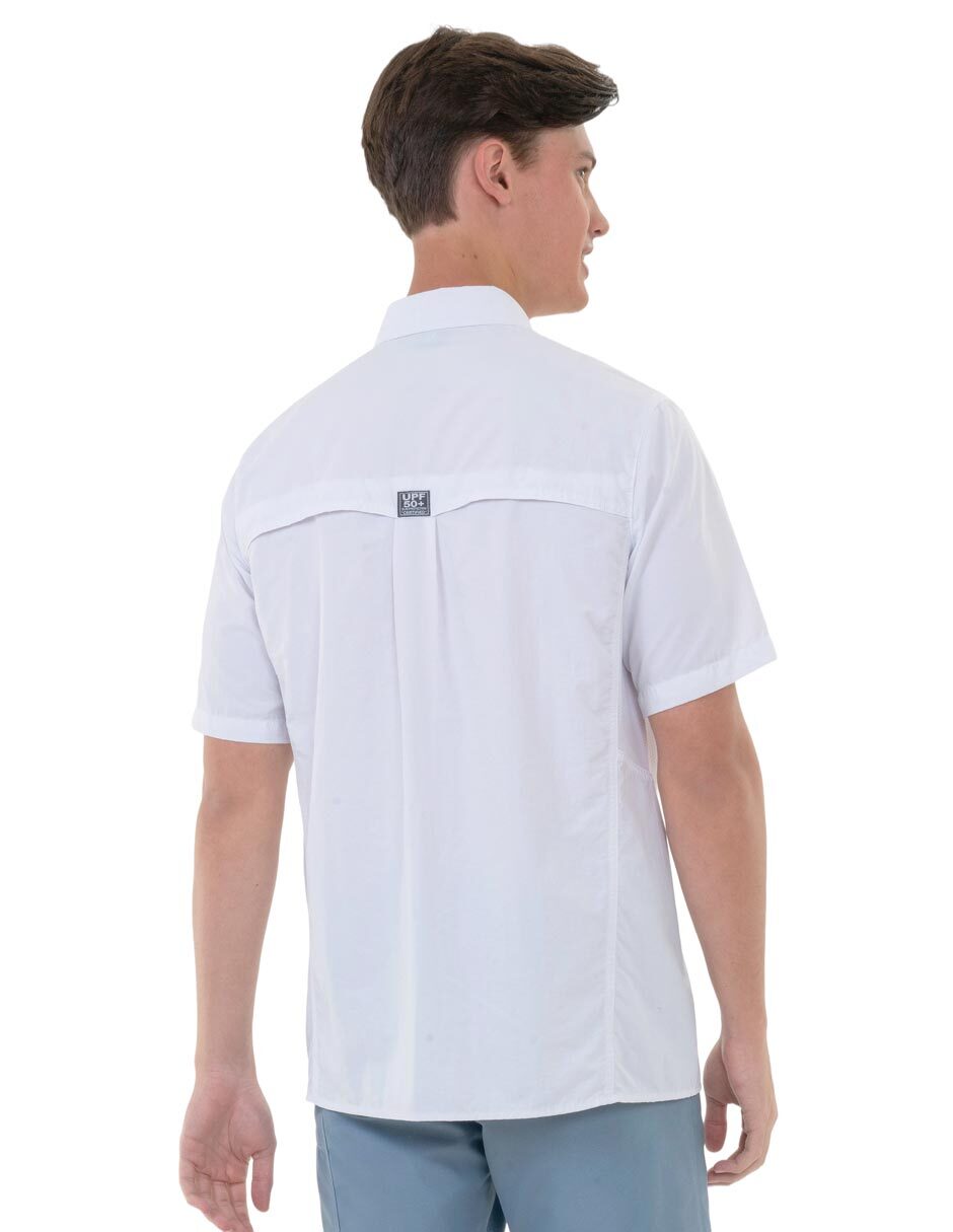 Camisa casual manga corta para hombre