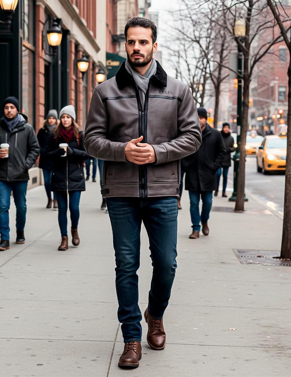 Chamarra casual Furor con bolsillos para hombre