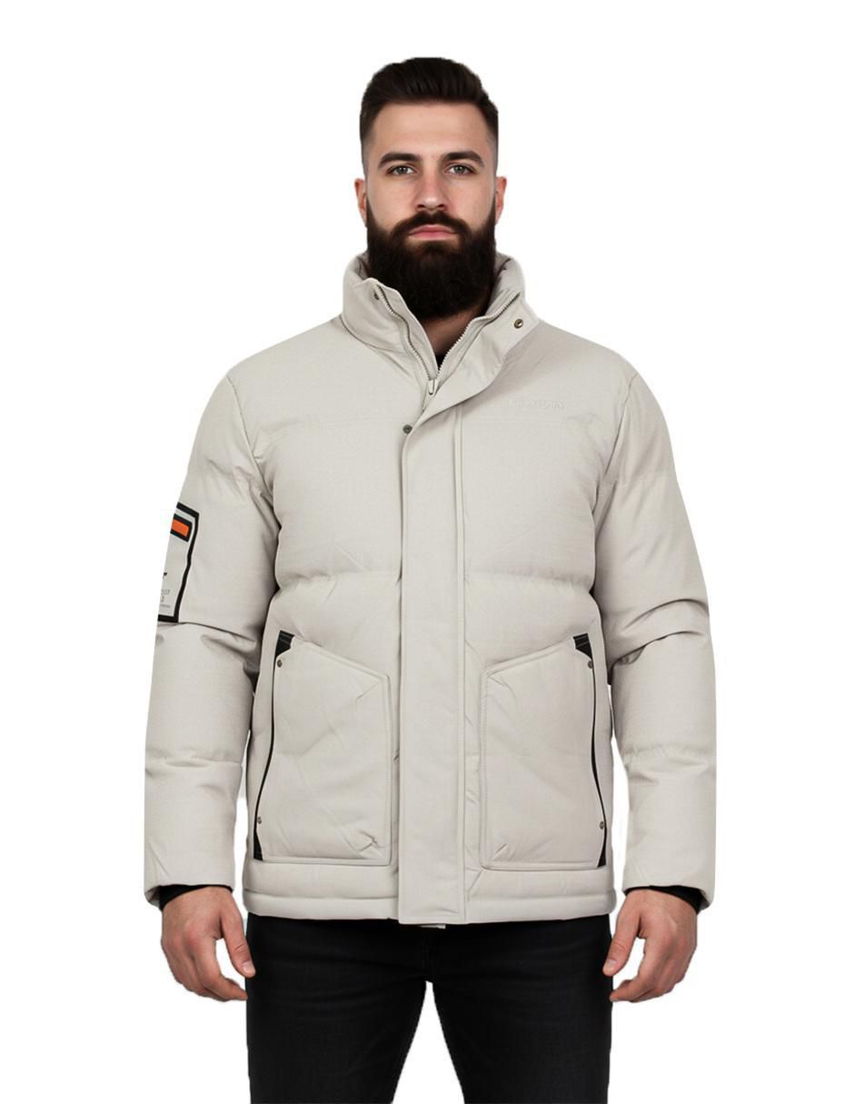 Chamarra casual con bolsillos para hombre
