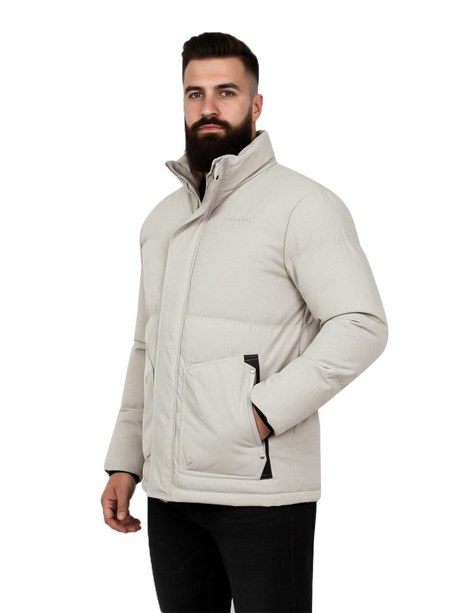 Chamarra casual con bolsillos para hombre 5