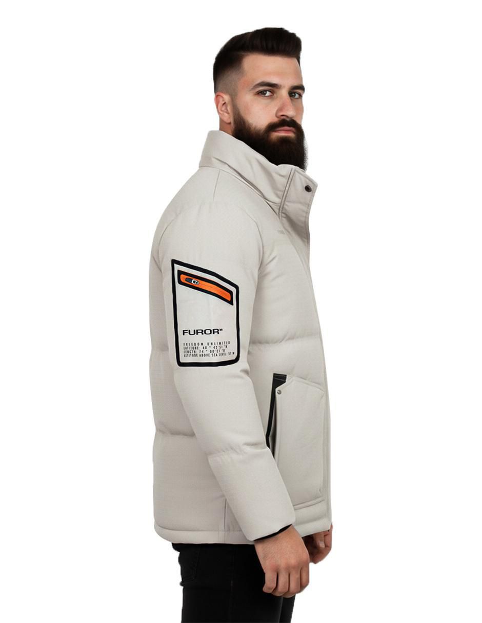 Chamarra casual con bolsillos para hombre
