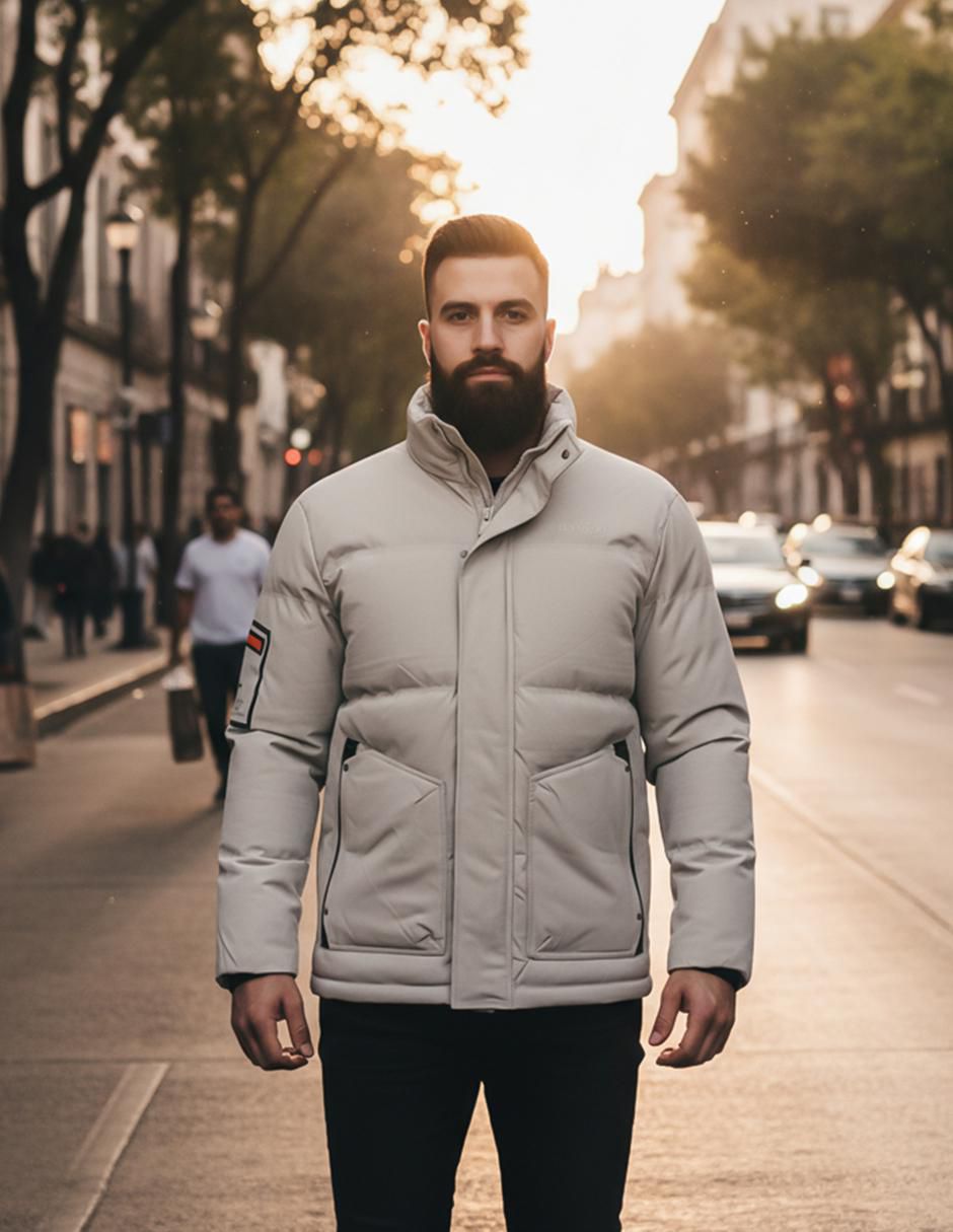 Chamarra casual con bolsillos para hombre 6