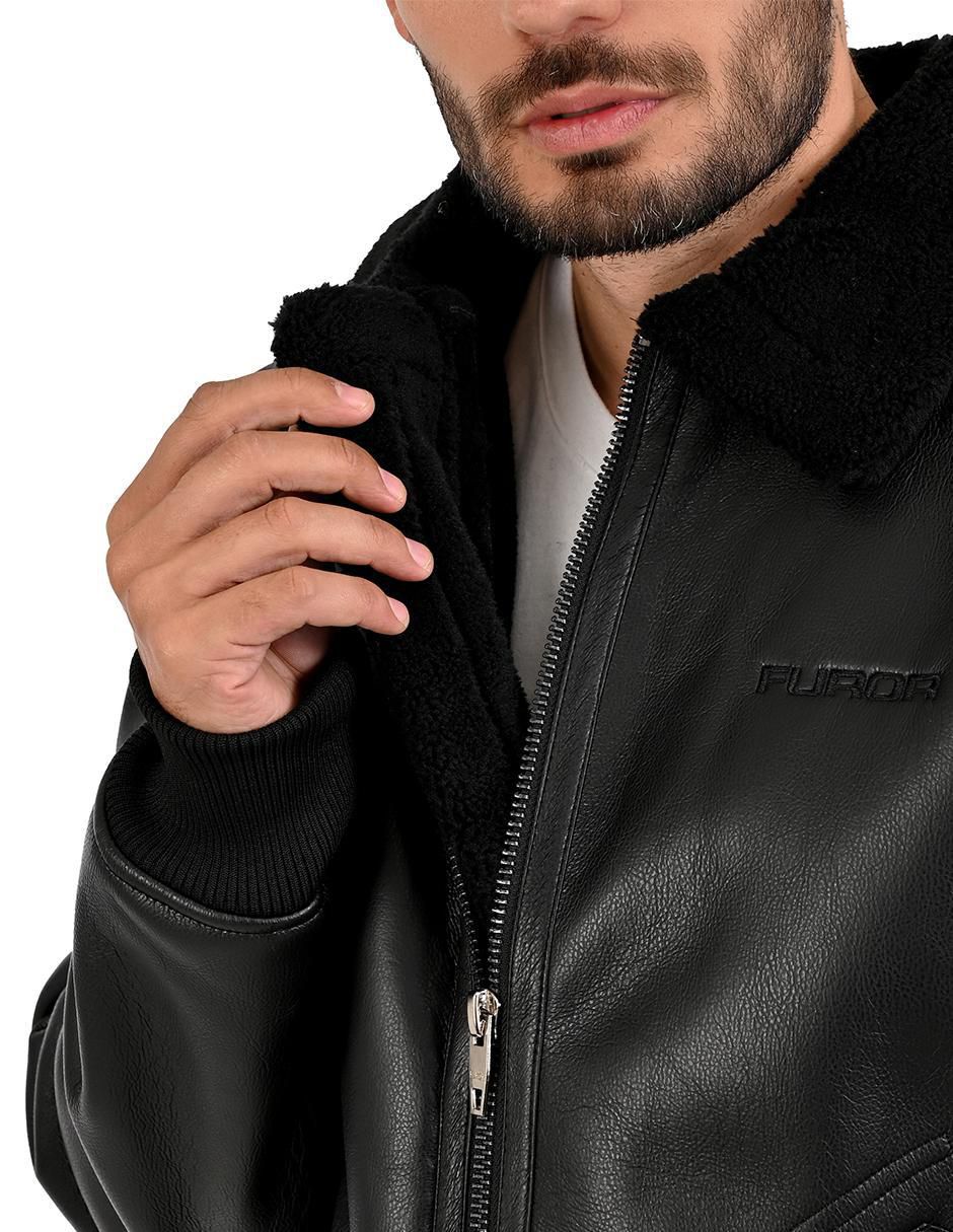 Chamarra casual con bolsillos para hombre