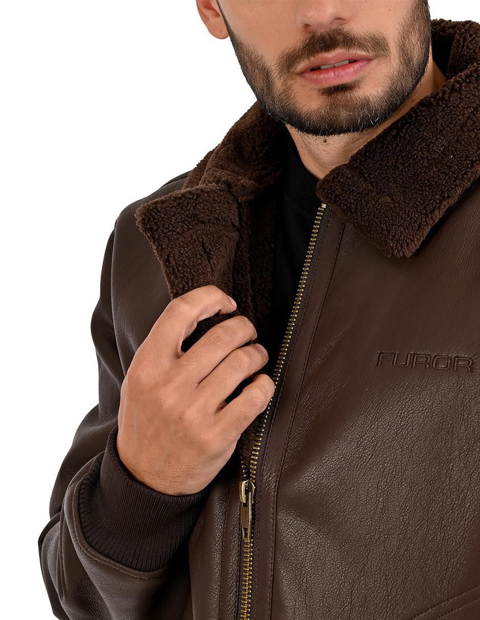Chamarra casual con bolsillos para hombre