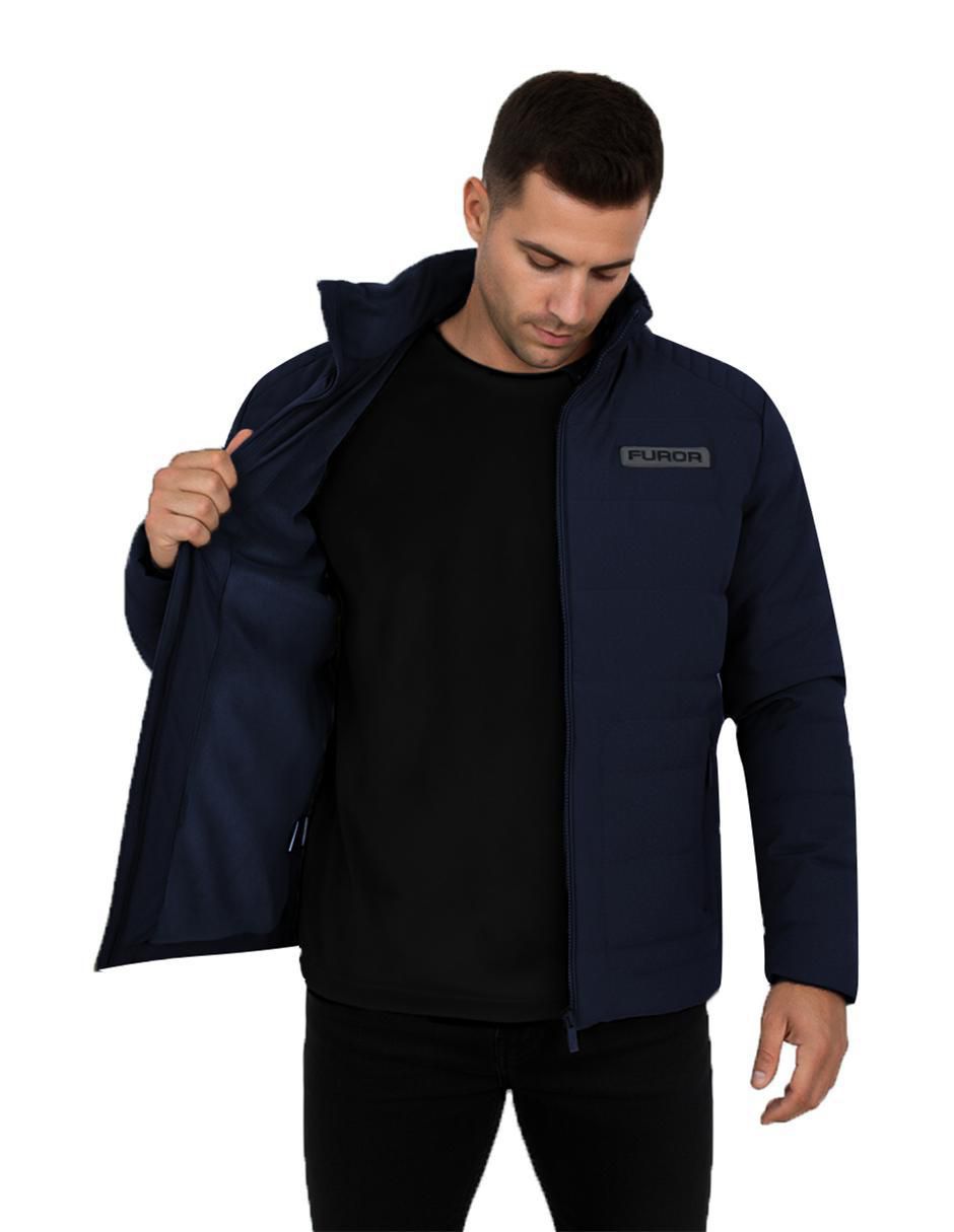 Chamarra casual con bolsillos para hombre