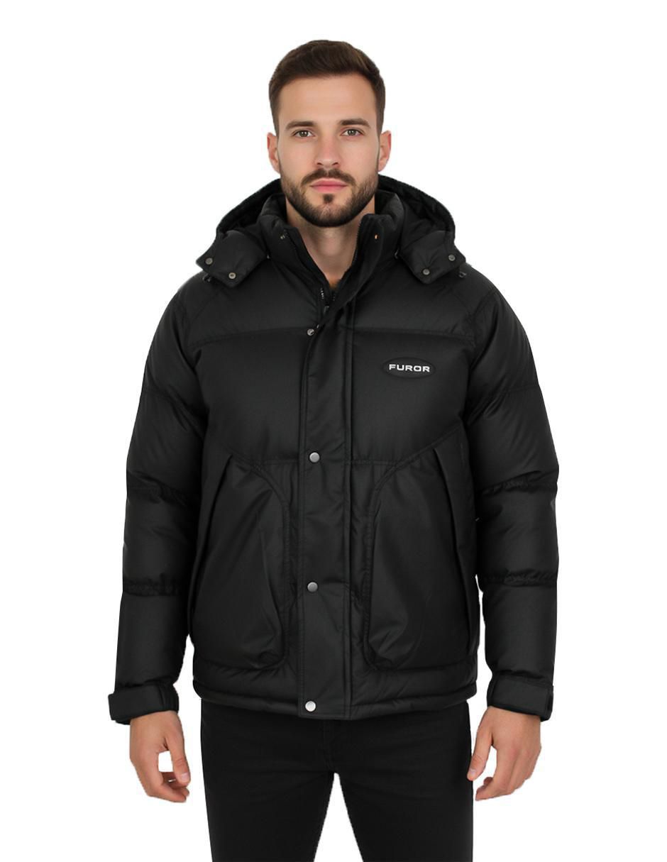 Chamarra casual con bolsillos para hombre