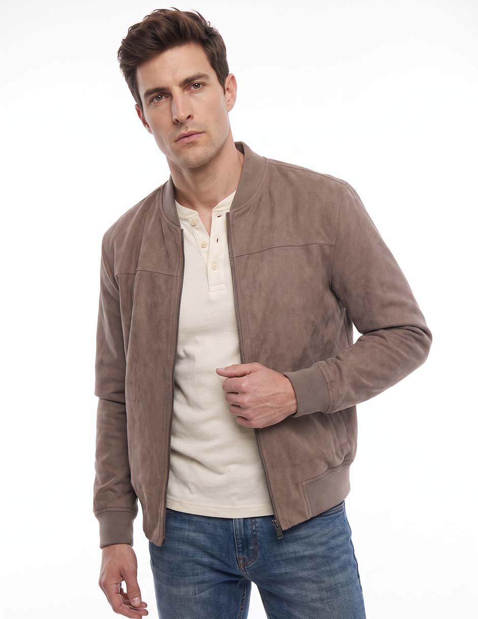 Chamarra bomber con bolsillos para hombre 3