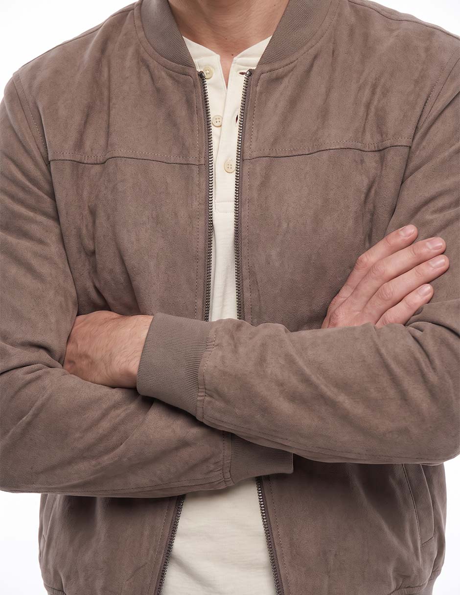Chamarra bomber con bolsillos para hombre 4