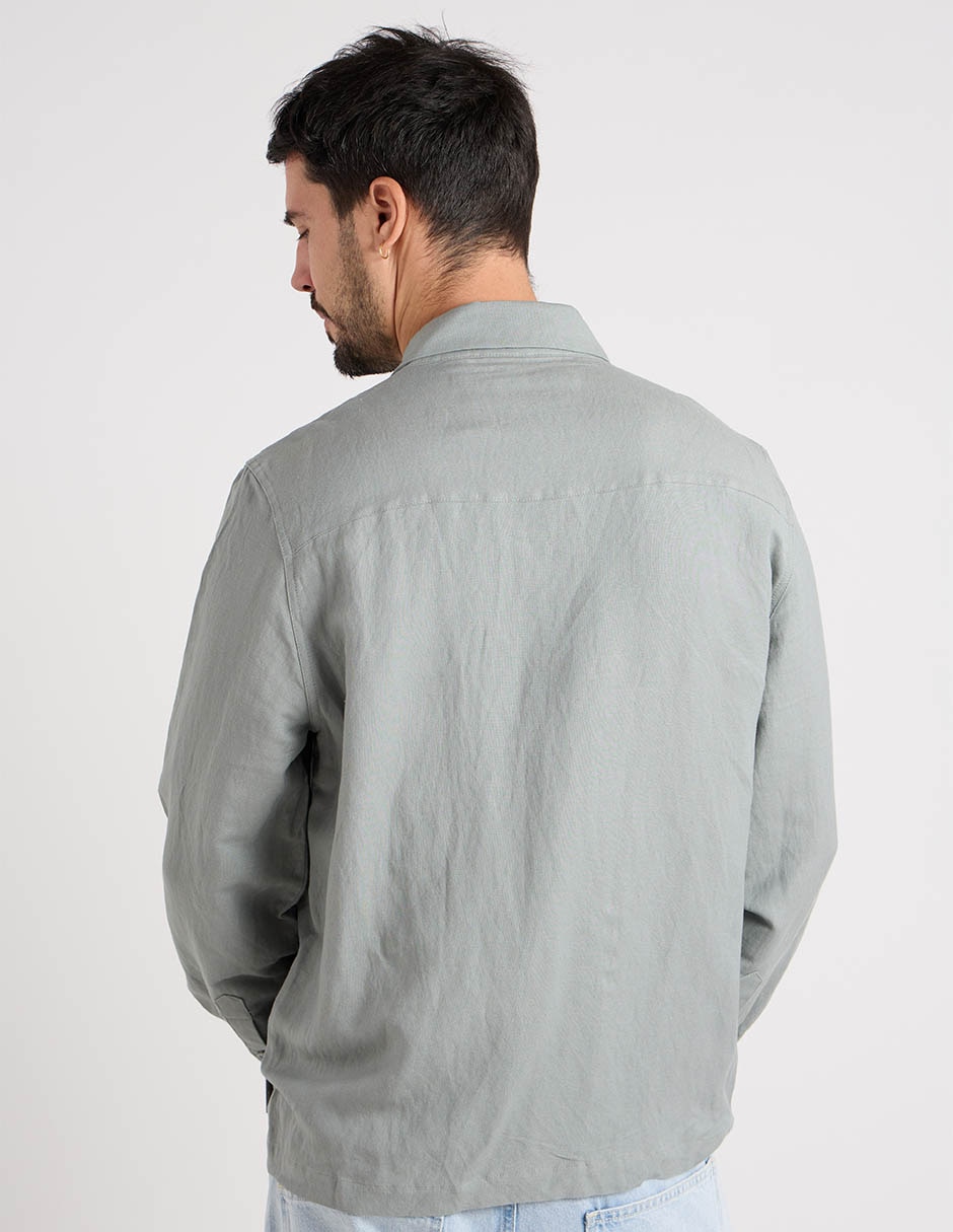 Chamarra casual polosur con bolsas para hombre