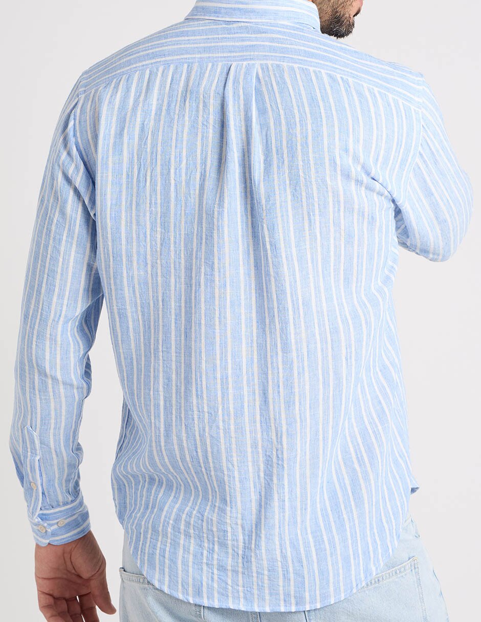 Camisa casual manga larga para hombre