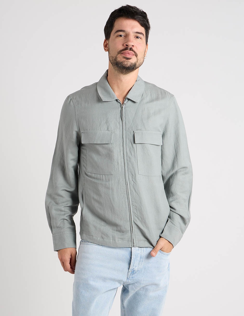 Chamarra casual Polosur con bolsas para hombre