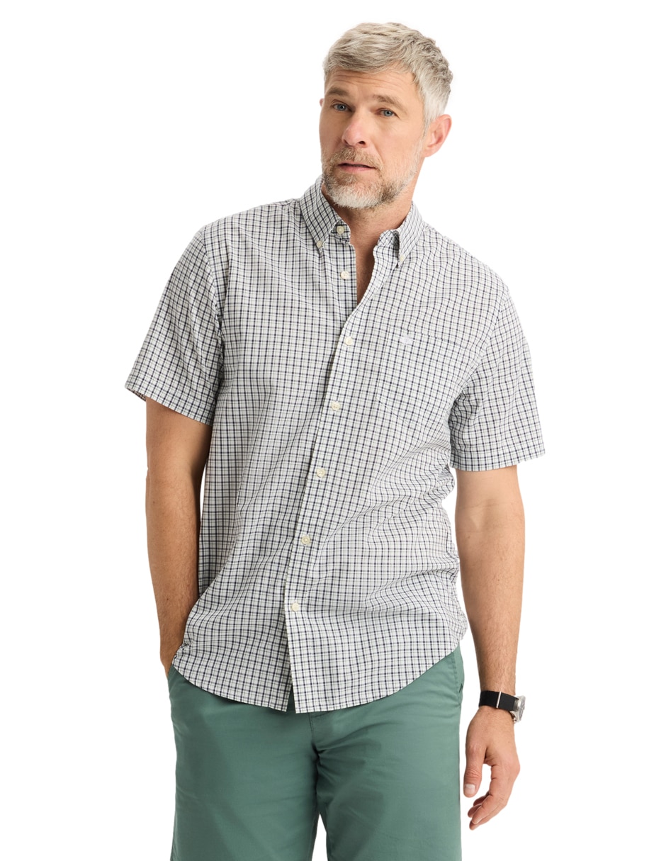 Camisa casual Dockers de algodón manga corta para hombre