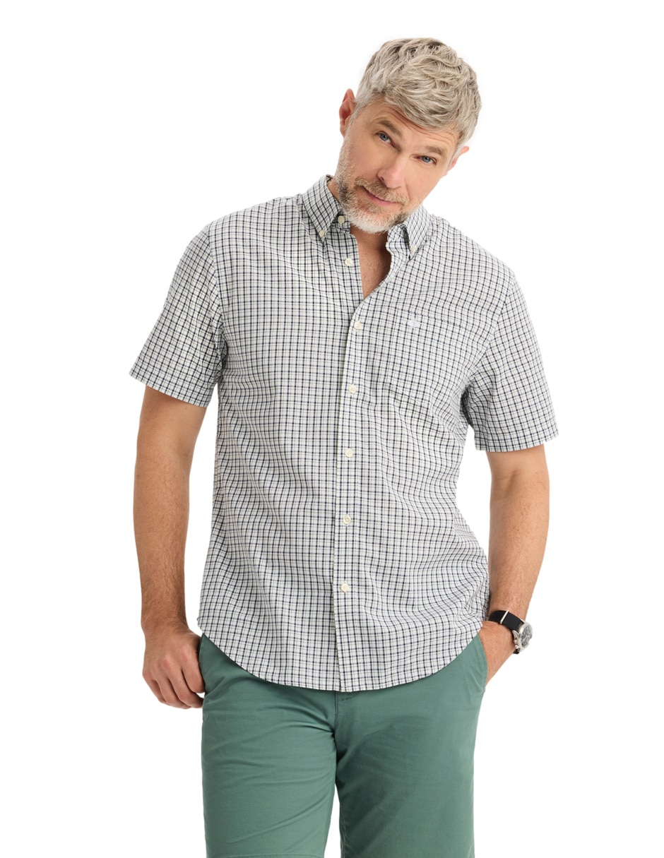 Camisa casual Dockers de algodón manga corta para hombre