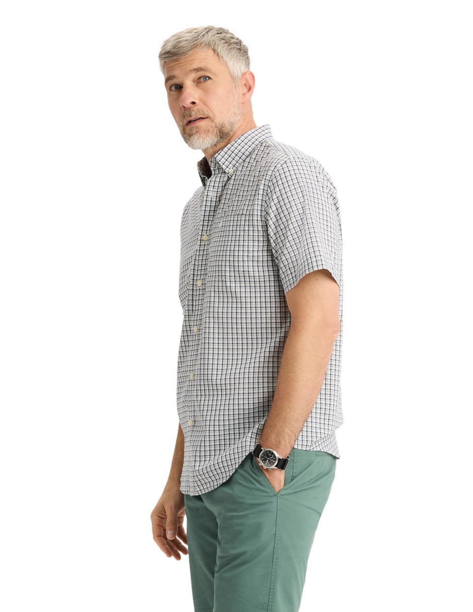 Camisa casual Dockers de algodón manga corta para hombre